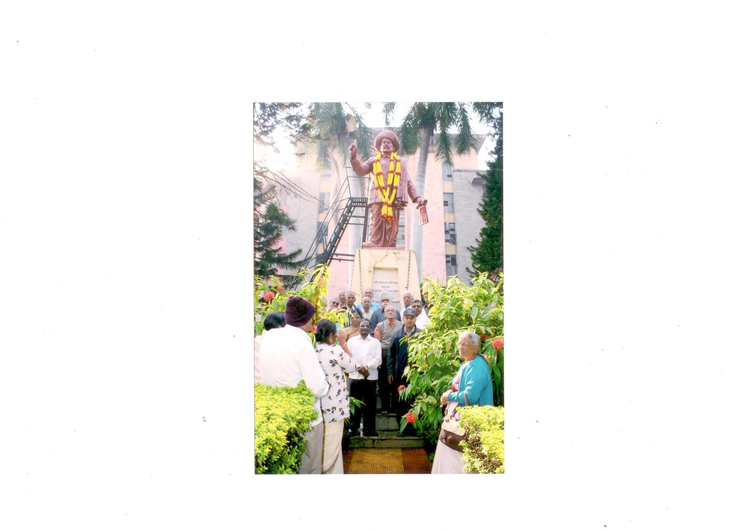 Garlanding of Phule Statue